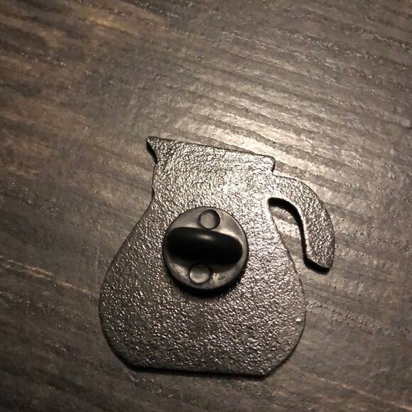 Make Coffee Not War Pin Brooch - Picture 2 of 2